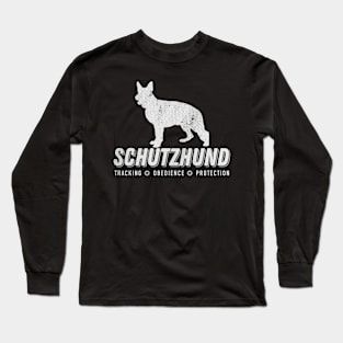 Schutzhund Hundesport German Shepherd Dog Handlers Trainers Gift Long Sleeve T-Shirt